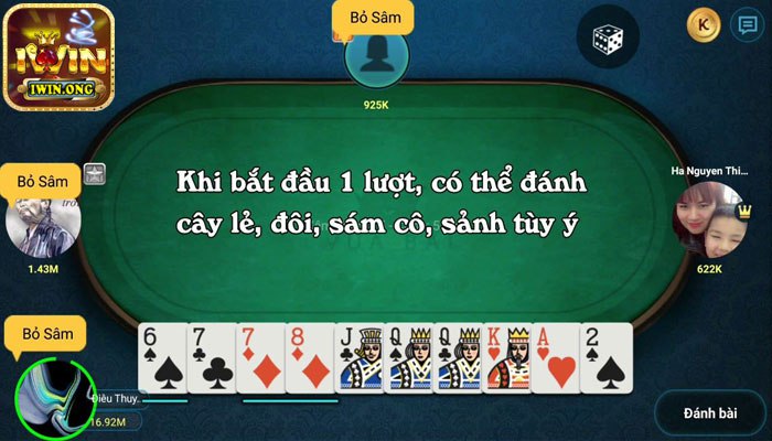 Trường hợp thắng trắng trong game bài sâm Iwin