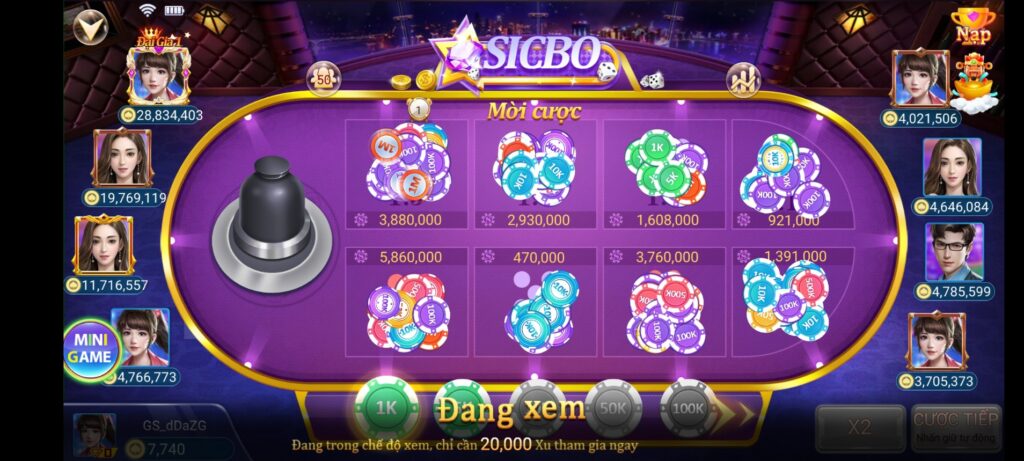 Trải nghiệm game Sicbo IWIN đổi thưởng